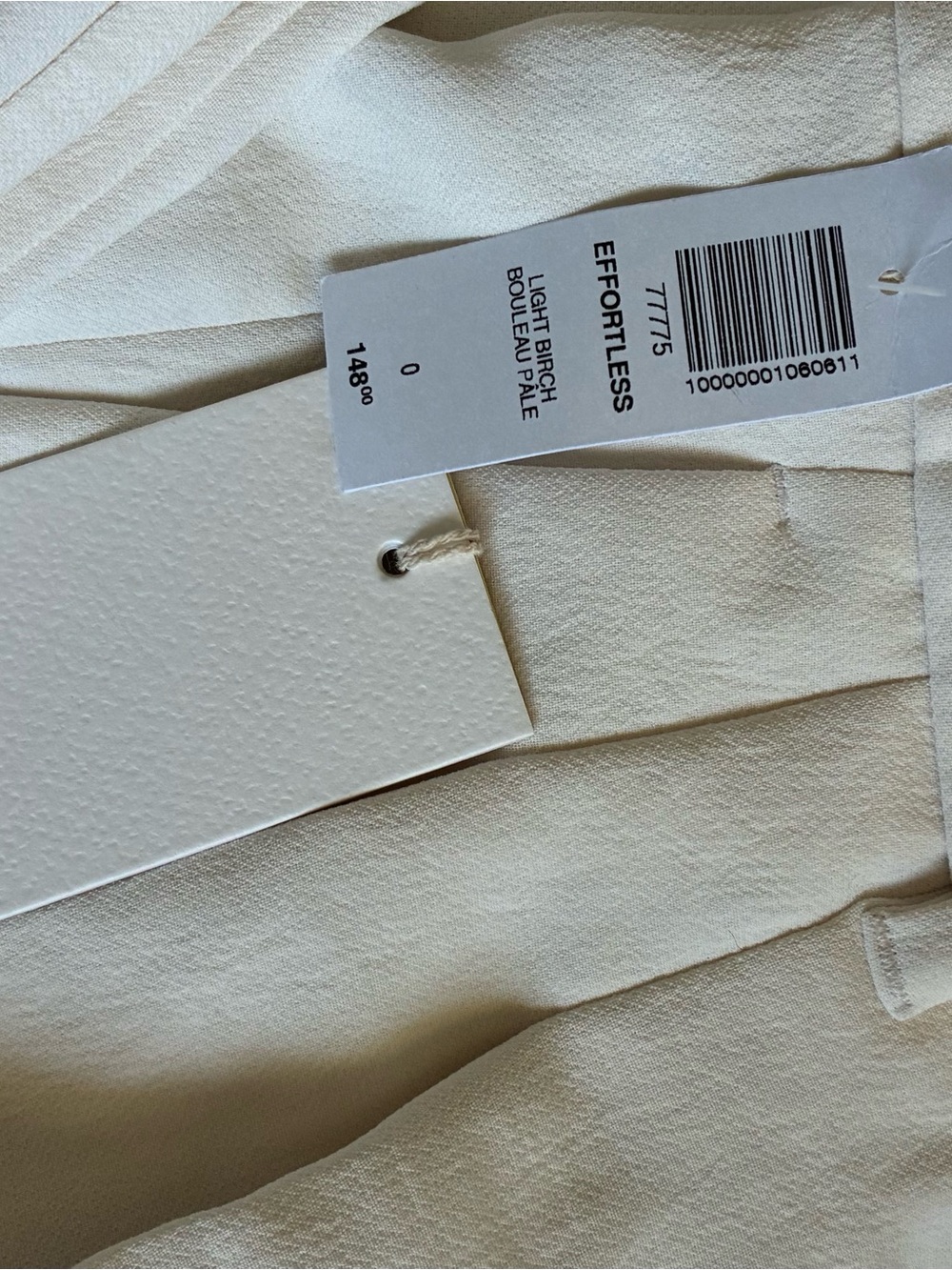 Aritzia Wilfred Effortless Pant – Light Birch – Size 0 – NWT - Picture 3 of 4